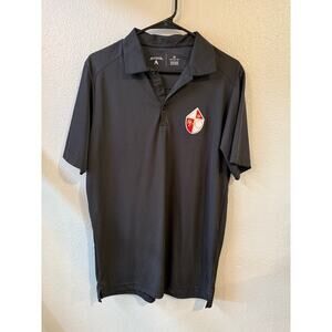 Antigua Men's Black 49ers Football Polo Shirt Med NFL Sports